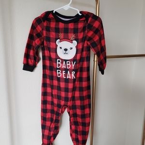 3 for $20 Plaid Baby Bear Footie Sleeper size 18M